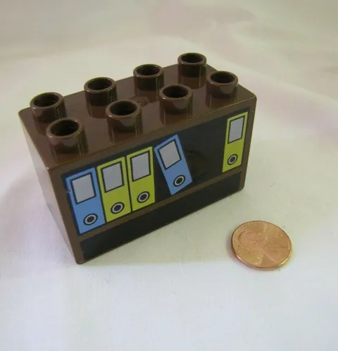Rare Lego Duplo BROWN BOOKSHELF BOOKS Book Cabinet SPECIALTY BLOCK for House