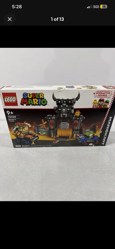 LEGO® Super Mario Mario Kart Bowser's Castle 72039 1068 PCs