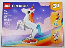 LEGO Creator 3 in 1 Magical Unicorn 31140 Brand New Sealed Damaged Box