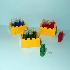 New Lego Crate Bottles Wine Drink Soda Liquor Store MOC - Made of Lego Bricks