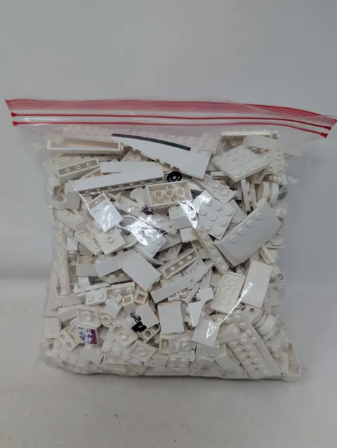 LEGO Bricks Bulk Lot - WHITE - Gallon Size Bag Full