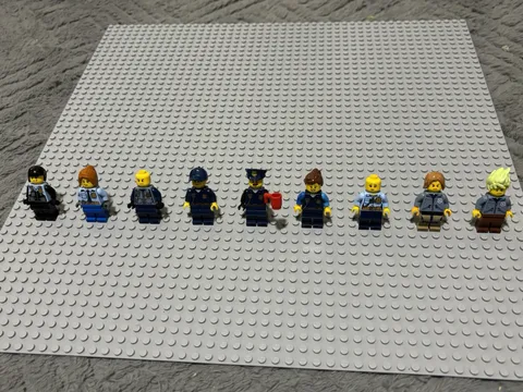 lego city police minifigures lot