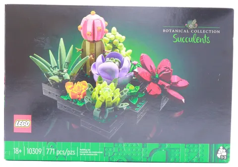 LEGO Botanicals Succulents - Artificial Indoor Plant Building Set for Home, Kitc