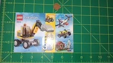 LEGO Creator 31014 Instruction Manual 3-in-1 Mini Excavator Booklet Guide Only