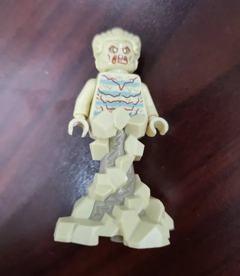 LEGO Minifigure Tan Rock Monster with Molded Rock Base Lower Body Figure