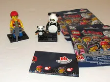 The LEGO Movie Gail Construction Worker & Panda Guy Minifigure 71004 Blind Bag