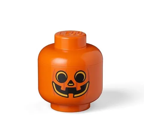 NEW LEGO Pumpkin Jack O Lantern Storage Head Small Halloween