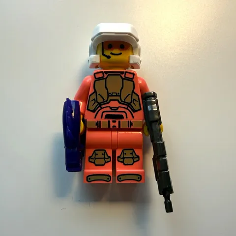 Brick Tactical Coral Pink Space Marine Custom LEGO Minifigure