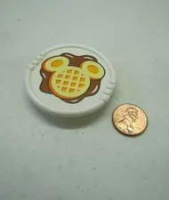 LEGO Duplo DISNEY MICKEY WAFFLES TRAY PLATE FOOD PIECE Family House Restaurant