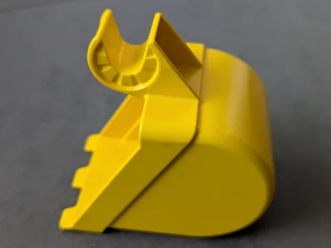 Lego Duplo Toolo Bucket Yellow Dozer Excavator Wheel Loader Caterpillar 6310 Replacement Part