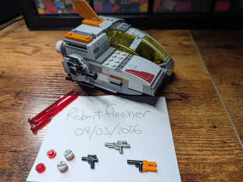 LEGO Star Wars 75176 Resistance Transport Pod Minifigs Instructions No Box