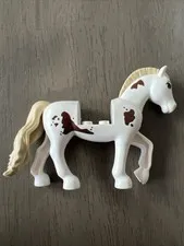 LEGO bb1279c03pb04 Horse Friends Style White  Cloud Pattern Spots