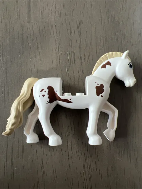 LEGO bb1279c03pb04 Horse Friends Style White  Cloud Pattern Spots