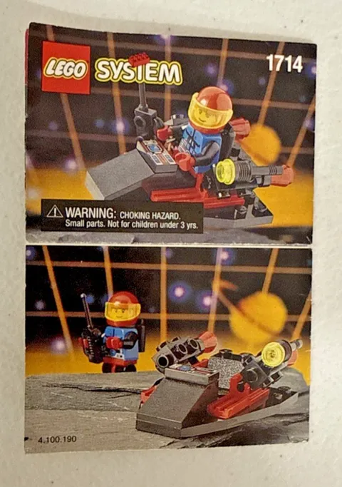 Lego #1714 Space Spyrius Surveillance Scooter polybag - Instruction Manual ONLY