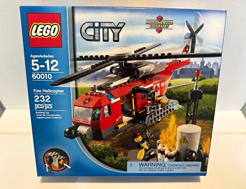 LEGO City Fire: Fire Helicopter (60010) 232 pcs NEW and SEALED IN BOX
