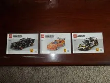 Lego Speed Champions Lot of 3 Instruction Books great shape