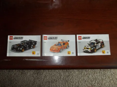 Lego Speed Champions Lot of 3 Instruction Books great shape