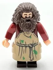 Lego New Rubeus Hagrid Dark Tan Apron Sources Stone Harry Potter Minifig Only