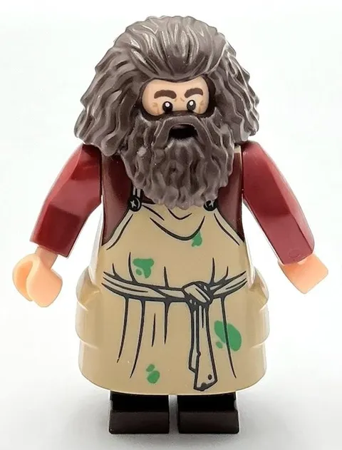 Lego New Rubeus Hagrid Dark Tan Apron Sources Stone Harry Potter Minifig Only