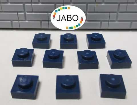 (J7/1/12) LEGO 10 x 3024 Flat Plate 1x1 Dark Blue