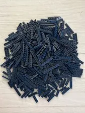 LEGO DARK BLUE LOT 388 PCS 1X10 1X8 1X6 PLATE VARIETY EARTH NAVY BUILDING PIECES