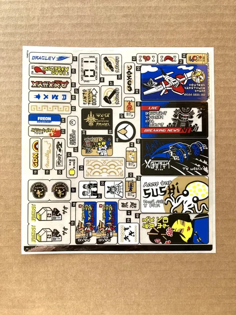 Lego Ninjago Movie 70657 NINJAGO City Docks Authentic Original Sticker Sheet #1