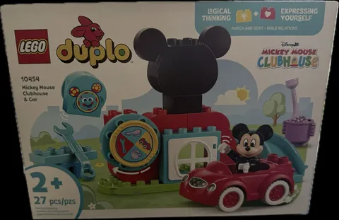 NEW Lego Duplo 10454 MICKEY MOUSE CLUBHOUSE & CAR 27pc Floating Building Toy