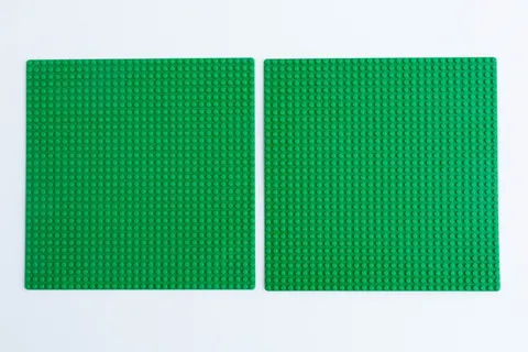 Vintage LEGO Green Baseplates 32x32 Lot x 2 Genuine Classic Base Plates VGC