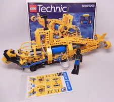 Lego 8250 Search Sub Technic Model Harbor 100% Complete