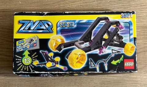 Vntg 1998 LEGO ZNAP 3501 NEW SEALED Set Jet Car HTF NOS Toy Box Complete 26 Part