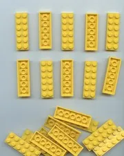 LEGO x 20 Yellow Plate 2 x 6 3795 bulk lot