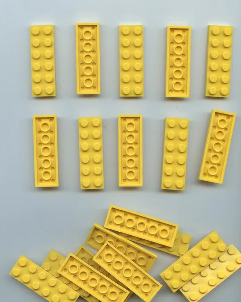 LEGO x 20 Yellow Plate 2 x 6 3795 bulk lot