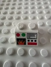 LEGO Slope 45 2 x 2 with Monitor and Flame 3039pb018