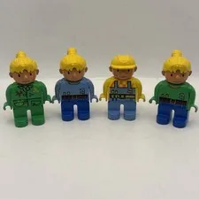 LEGO Duplo Bob the Builder & Wendy Figure Lot of 4 Vintage Toy  Minifigures Figs