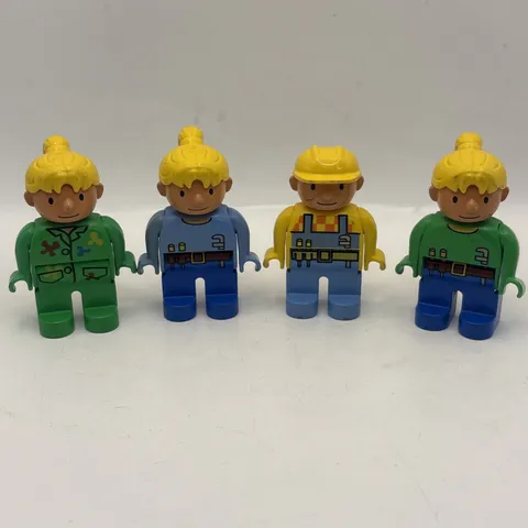 LEGO Duplo Bob the Builder & Wendy Figure Lot of 4 Vintage Toy  Minifigures Figs