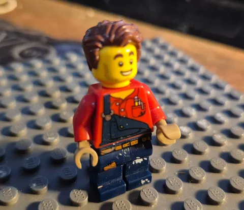 LEGO Town City Harl Hubbs Minifigure Set 60258 Tuning Workshop cty1095