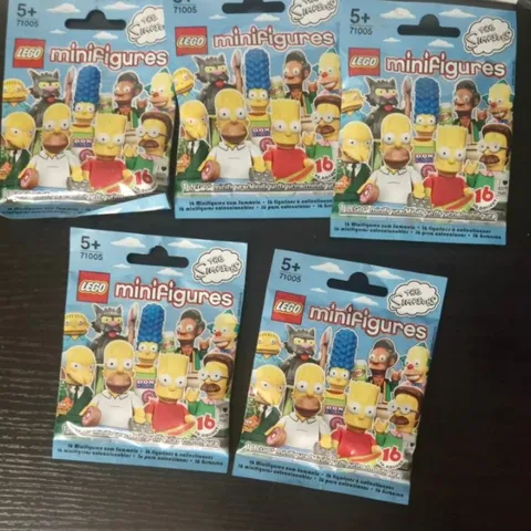 LEGO Minifigures The Simpsons Series 1 71005 Sealed Blind Bag Lot of 5 New