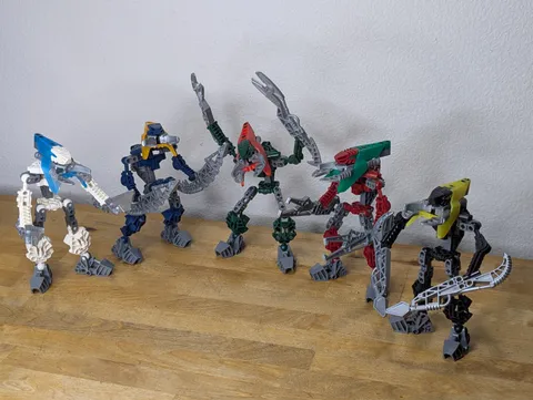 LEGO Bionicle Vahki 8614 8615 8616 8618 8619 Lot of 5 Sets Metru Nui