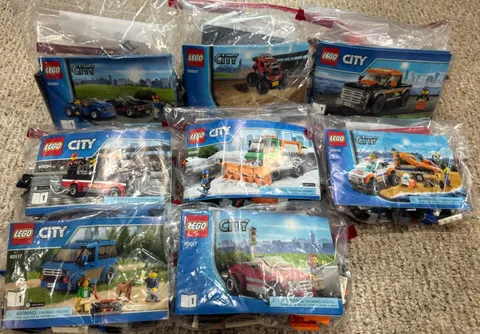 LEGO City Vehicles Collection - 8 sets, all retired and 100% complete & manuals