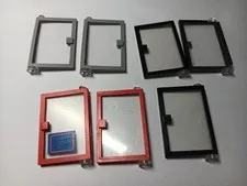LEGO LOT 7 DOORS LEFT & RIGHT 1X4X5 FIXED CLEAR GLASS #73435 #73436