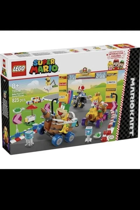 LEGO Super Mario 72036 Mario Kart Baby Peach & Grand Prix Set Building Toy New