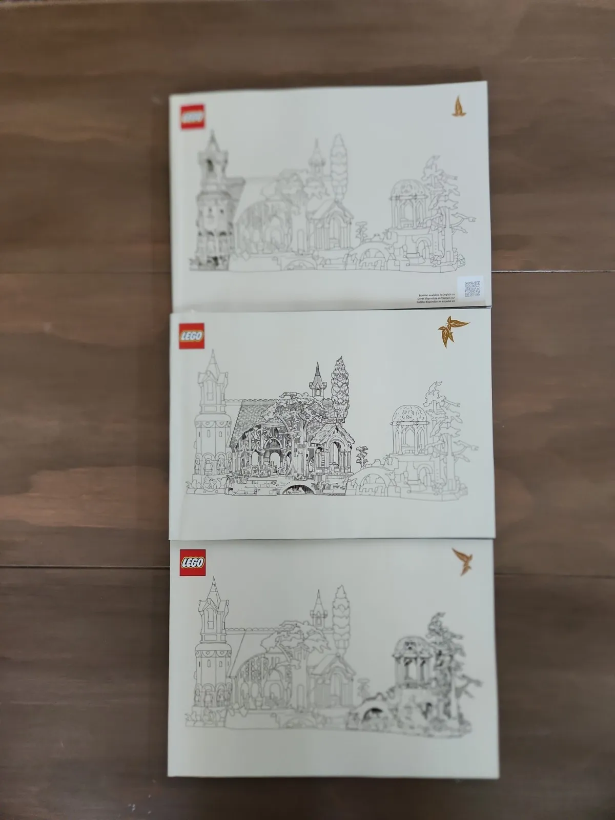LEGO® Icons 10316 THE LORD OF THE RINGS: RIVENDELL™ 3 Instruction Manuals Only 
