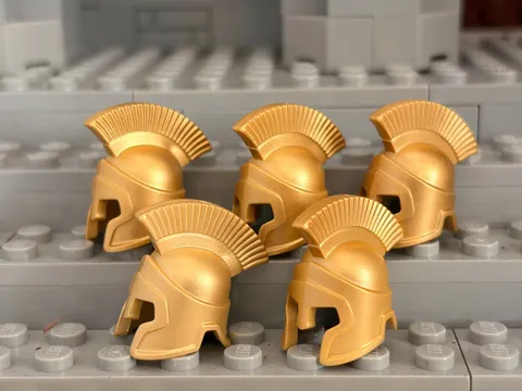 LEGO COLLECTABLE MINIFIGURES: (5) Spartan Series 2 Helmets (Authentic + NEW)