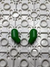 LEGO 981 & 982 Bright Green Minifigure Replacement Arms x2 - 1 Pair Left Right