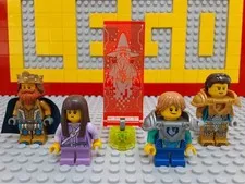 Lego Nexo Knights Minifig King Queen Robin Ava Merlock Soldier Warrior Set