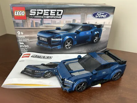 LEGO Speed Champions 76920 Ford Mustang Dark Horse Sports Car Set, 344 pcs, 9+