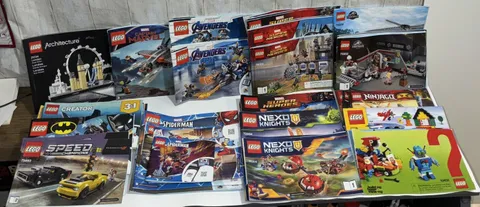 Lego Marvel Spider-Man Avengers Knights+ Instruction Manual Mixed Lot BOOKS ONLY