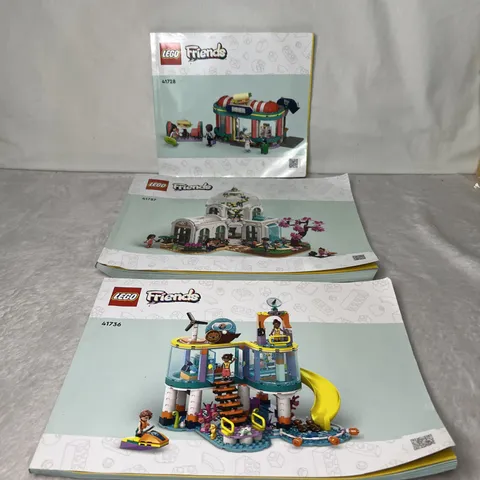 Lot 3 Lego Friends Manuals ONLY!!! 41736 41757 41728
