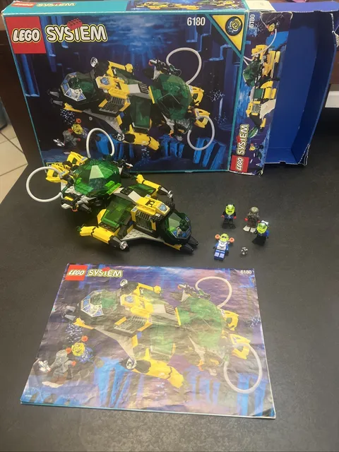 Lego Aquazone Hydronauts Hydro Search Sub 6180 Complete W/Box & Instructions