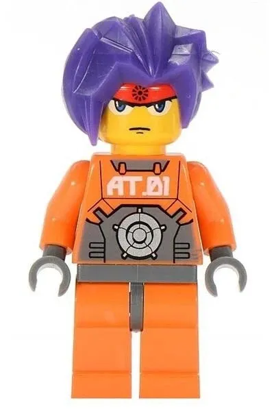 LEGO Minifigure Exo Force Ryo Purple Angular Hair 7706 7708 7709 New